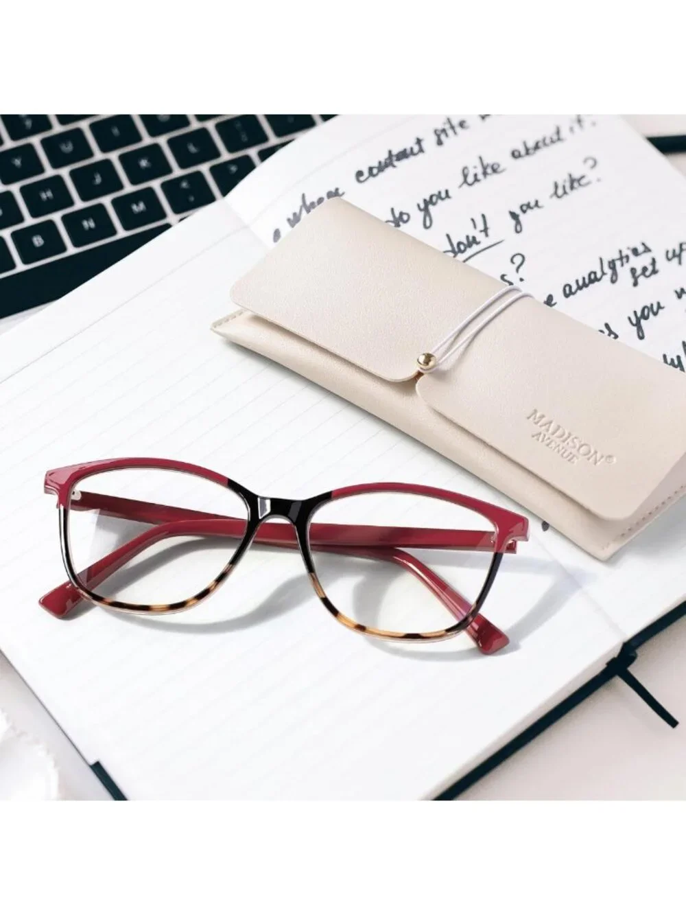 Vintage Square Blue Light Blocking Reading Glasses for Women - Computer Eyewear